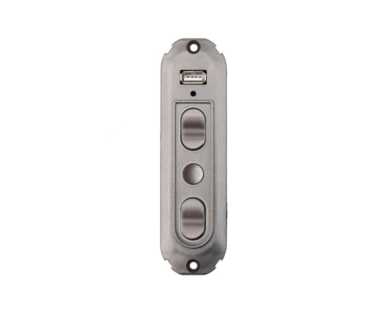 4 BUTTON SWITCH W/RETURN AND USB W/ 5 PIN CONNECTOR (GUN METAL GRAY)