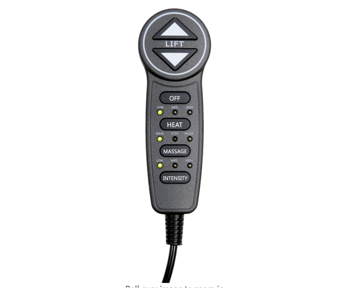 HAND HELD REMOTE WITH USB W/5PIN AND CONNECTORS FOR HEAT AND MASSAGE